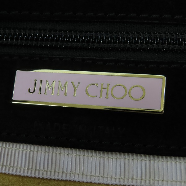 実際に弊社で買取させて頂いたJIMMY CHOO/ジミーチュウ スエードレザー フリンジ ショルダーバッグの画像 4枚目