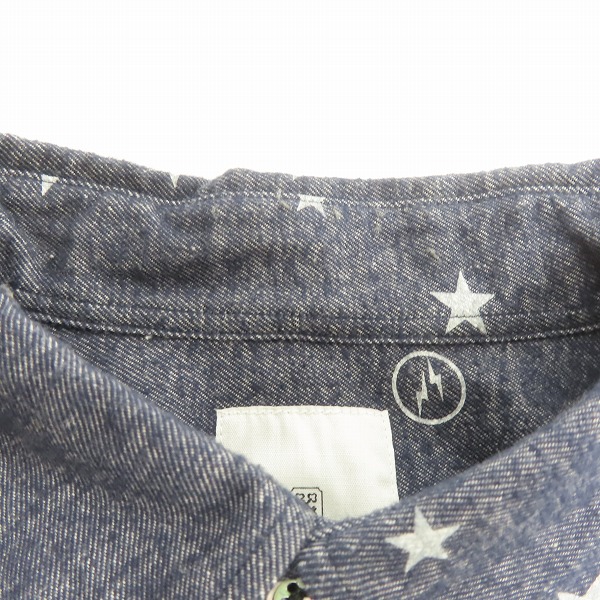 実際に弊社で買取させて頂いたuniform experiment/ユニフォームエクスペリメント スター/カモフラ切替 ボタンシャツ/4の画像 6枚目