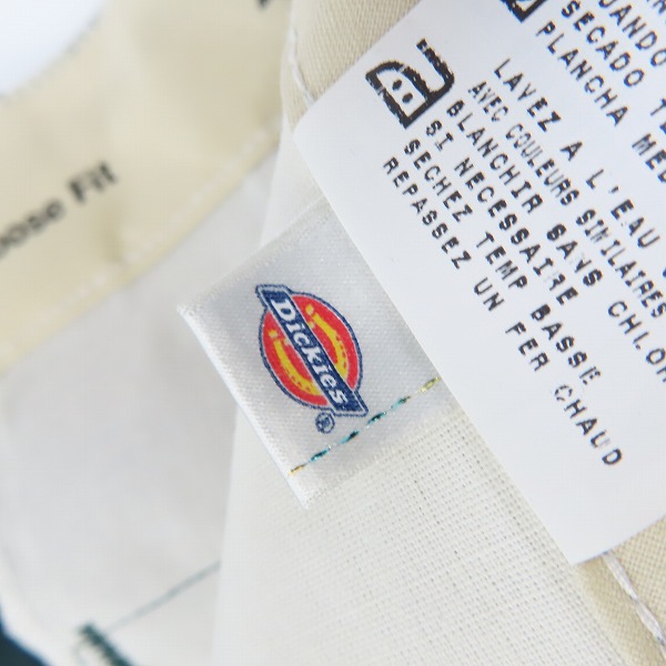 実際に弊社で買取させて頂いたDickies/ディッキーズ LOOSE FIT ワークパンツ グリーン/40×32の画像 4枚目