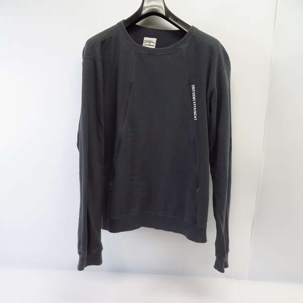 実際に弊社で買取させて頂いたUE/ユニフォームエクスペリメント CONCEALED POCKET CREW NECK SWEAT クルーネック スウェット トレーナー UE-192012/3