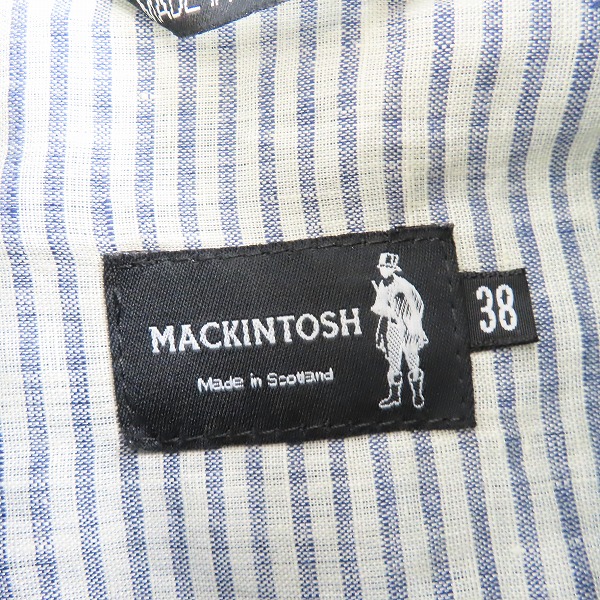 実際に弊社で買取させて頂いたMACKINTOSH/マッキントッシュ ステンカラーコート 38の画像 2枚目