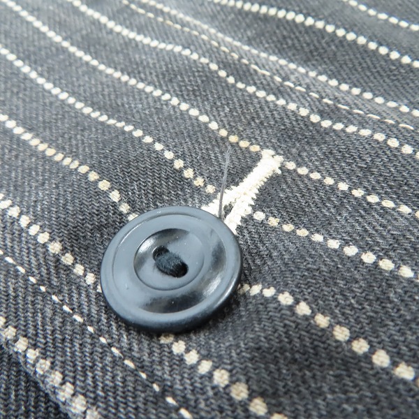 実際に弊社で買取させて頂いたSUGAR CANE/シュガーケーン ストライプ柄 ワークジャケット SC10365/38の画像 9枚目