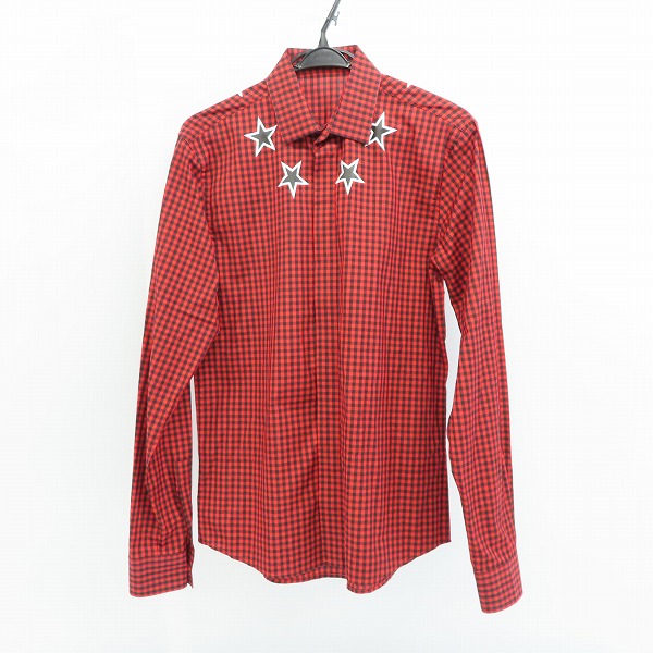 実際に弊社で買取させて頂いた【JPタグ】GIVENCHY/ジバンシィ スター チェックシャツ 38