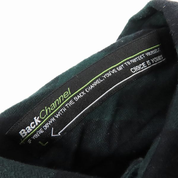実際に弊社で買取させて頂いたBackChannel/バックチャンネル チェック フランネルシャツ Lの画像 2枚目