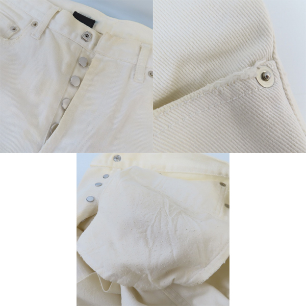実際に弊社で買取させて頂いたDior HOMME/ディオール デニムパンツ ホワイト/30の画像 8枚目