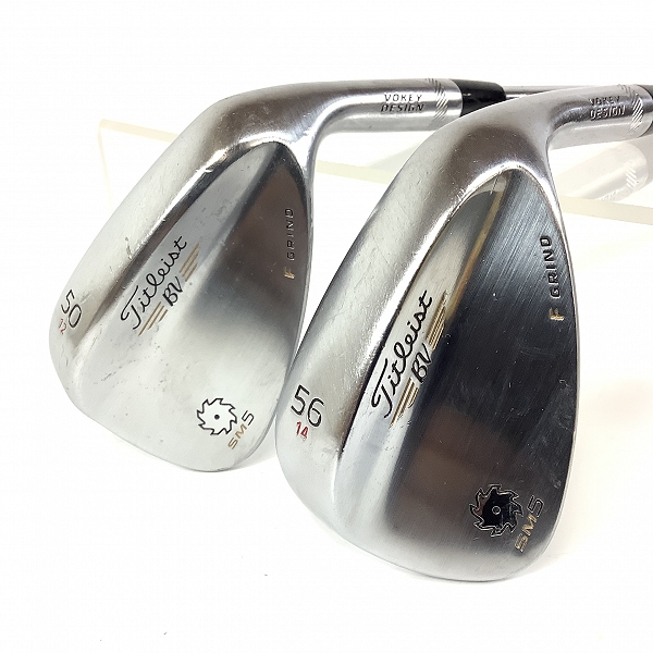 実際に弊社で買取させて頂いたTitleist/タイトリスト BV/ボーケイデザイン SM5 F GRIND 50°/12, 56°/14 ウェッジ 2本セット Dynamic Gold S200