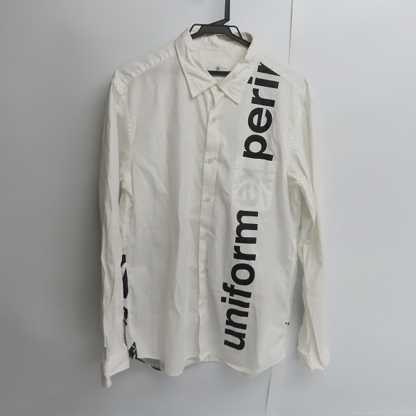 実際に弊社で買取させて頂いたuniform experiment/ユニフォームエクスペリメント ロゴ/バックペイント ボタンシャツ/4