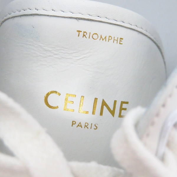 実際に弊社で買取させて頂いたCELINE/セリーヌ TRIOMPHE トリヨンフ スニーカー 400A03/41の画像 6枚目