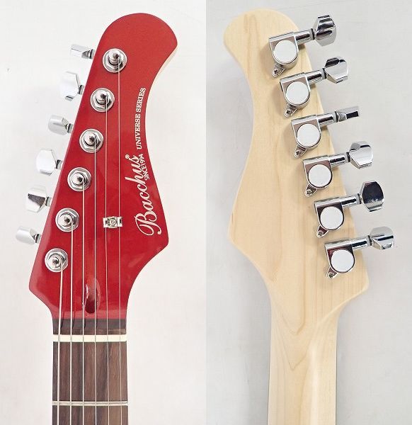 実際に弊社で買取させて頂いた★【美品】Bacchus/バッカス Universe Series BMS-1R CAR ムスタング・サイクロンType ソフトケース付 の画像 3枚目