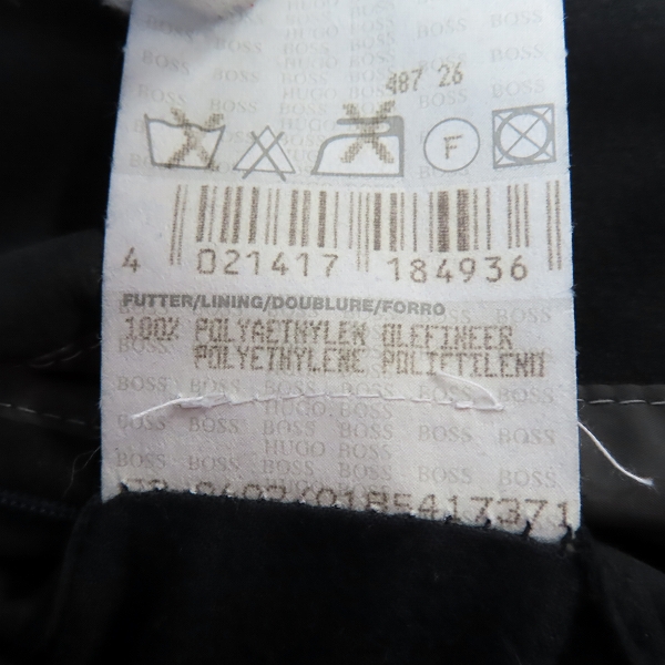 実際に弊社で買取させて頂いたHUGO BOSS/ヒューゴボス カーフレザーダウンジャケット/50の画像 5枚目