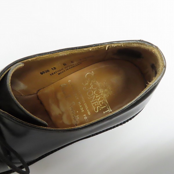 実際に弊社で買取させて頂いたCROCKETT＆JONES×Paul Smith/クロケット&ジョーンズ×ポールスミス ストレートチップ/8の画像 4枚目