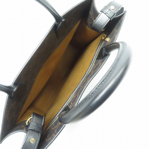 実際に弊社で買取させて頂いたCELINE/セリーヌ ミディアム バーティカル カバ トリオンフ キャンバス 2wayトートバッグの画像 3枚目