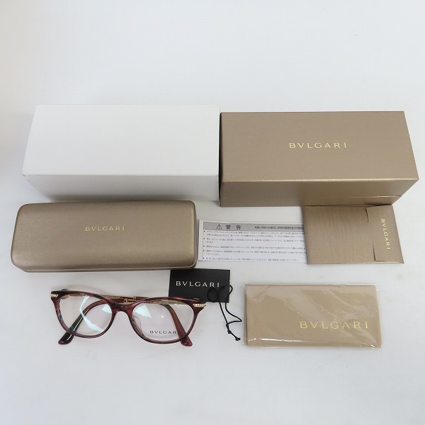 実際に弊社で買取させて頂いたBVLGARI/ブルガリ 眼鏡 メガネ フレーム 4175の画像 9枚目