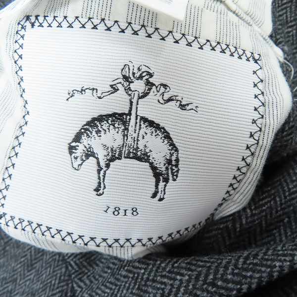 実際に弊社で買取させて頂いたBLACK FLEECE by Brooks Brothers/ブラックフリース ブルックスブラザーズ ウール3Bジャケット グレー×ブラック/BB3の画像 3枚目
