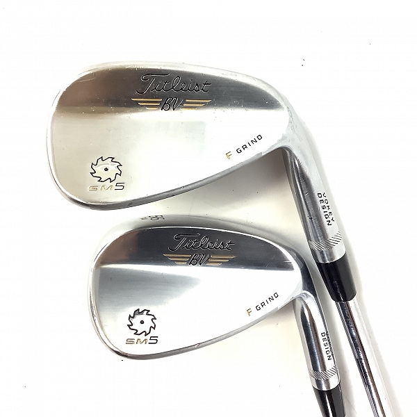 実際に弊社で買取させて頂いたTitleist/タイトリスト BV/ボーケイデザイン SM5 F GRIND 50°/12, 56°/14 ウェッジ 2本セット Dynamic Gold S200の画像 1枚目