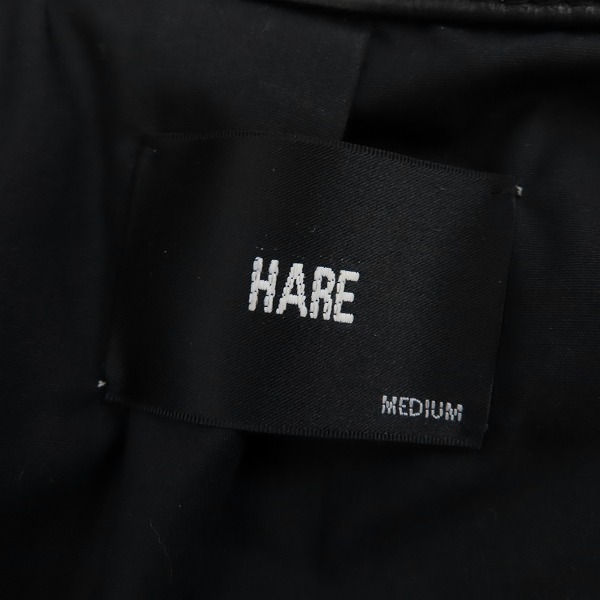 実際に弊社で買取させて頂いたHARE/ハレ シングルライダースレザージャケット HA030003N9/Mの画像 2枚目