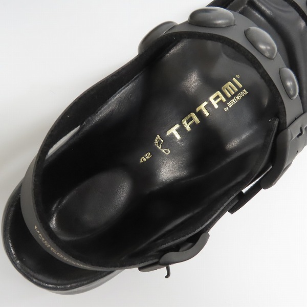 実際に弊社で買取させて頂いたUNDER COVER×TATAMI×BIRKENSTOCK/アンダーカバー×タタミ×ビルケンシュトック レザーサンダル M6F06/42の画像 4枚目