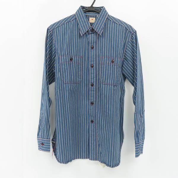 実際に弊社で買取させて頂いたSUGAR CANE/シュガーケーン ストライプ柄 長袖ボタンシャツ/M