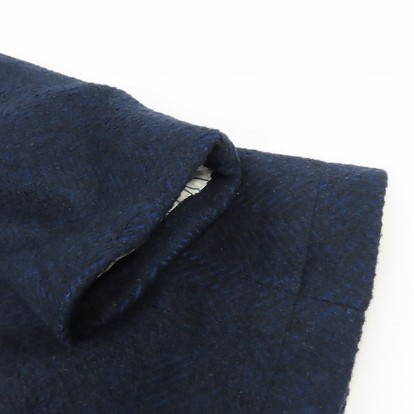 実際に弊社で買取させて頂いたTOMORROWLAND PILGRIM/トゥモローランド ピルグリム カシミヤ混ウールチェスターコート/44の画像 7枚目