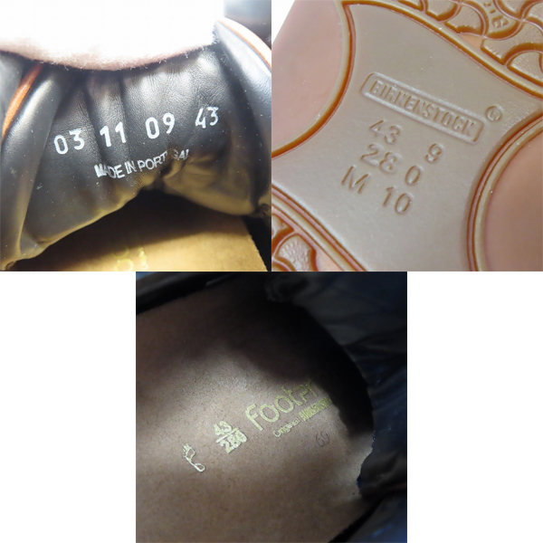 実際に弊社で買取させて頂いたBIRKENSTOCK/ビルケンシュトック FOOTPRINTS MIDLAND/ミッドランド レザーシューズ 444131/28の画像 5枚目