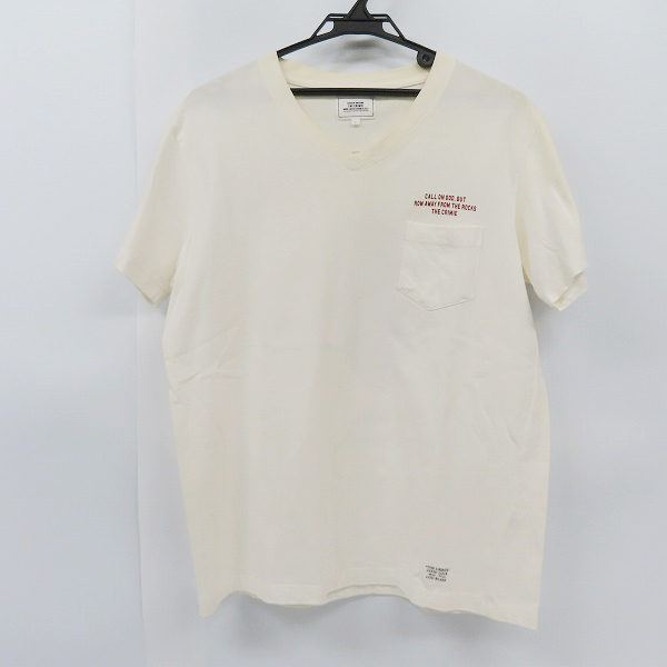 実際に弊社で買取させて頂いたTHE CRIMIE/クライミー Vネックマリアプリント半袖Tシャツ/Lの画像 1枚目