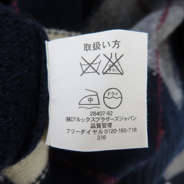 実際に弊社で買取させて頂いた346 Brooks Brothers/ブルックスブラザーズ アーガイルニットジャケット/Sの画像 4枚目