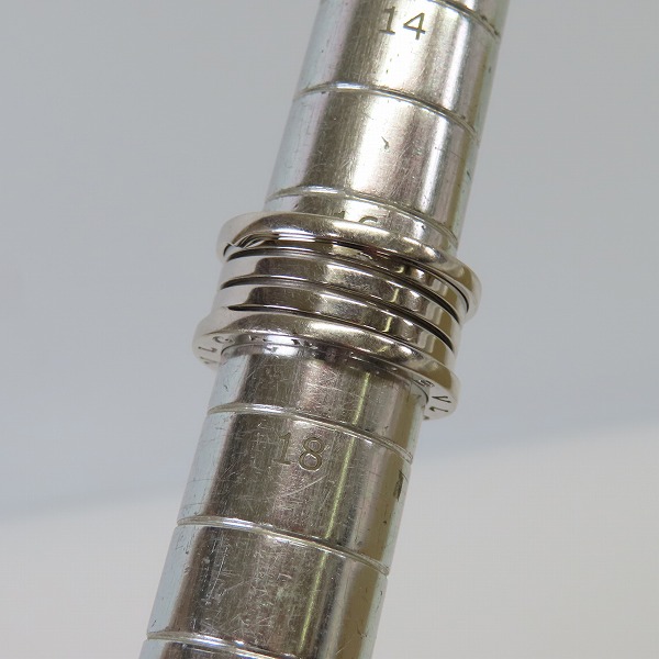 実際に弊社で買取させて頂いた【ギャラ付】BVLGARI/ブルガリ K18WG B-ZERO1/ビーゼロワン 3バンド リング/指輪 58/17号の画像 7枚目