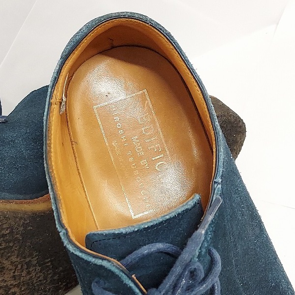 実際に弊社で買取させて頂いたEDIFICE HIROSHI TSUBOUCHI/エディフィス ヒロシツボウチスエード レザードレスシューズ /7の画像 4枚目