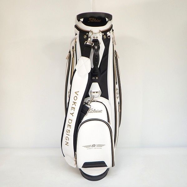 実際に弊社で買取させて頂いたTitleist/タイトリスト 9.5型 VOKEY DESIGN ボーケイ・デザイン キャディバッグ フードカバー欠品の画像 4枚目