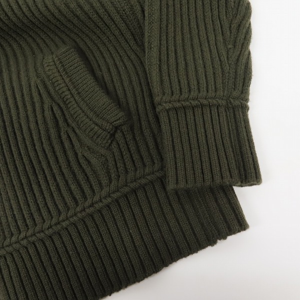 実際に弊社で買取させて頂いたBARNEYS NEWYORK/バーニーズニューヨーク ウール ジップニットジャケット/Sの画像 7枚目