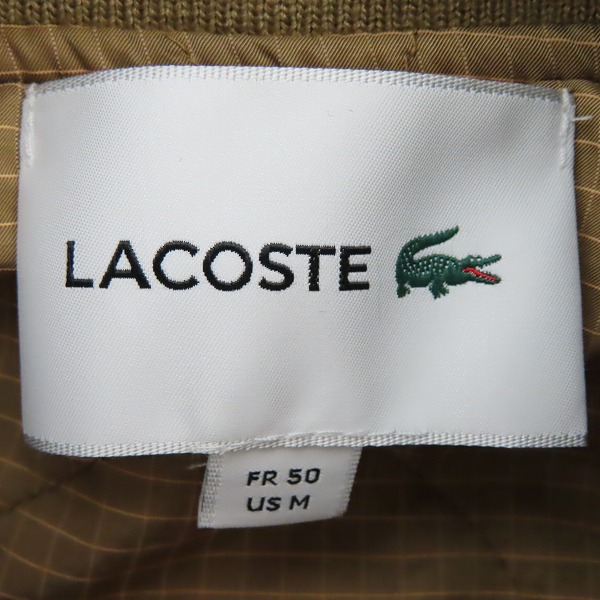 実際に弊社で買取させて頂いた【未使用】LACOSTE/ラコステ リバーシブルボンバージャケット BH1044 Z27 50/US Mの画像 4枚目