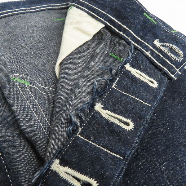 実際に弊社で買取させて頂いたSUGAR CANE/シュガーケーン　デニムハーフパンツ  ボタンフライ SC51841 の画像 5枚目
