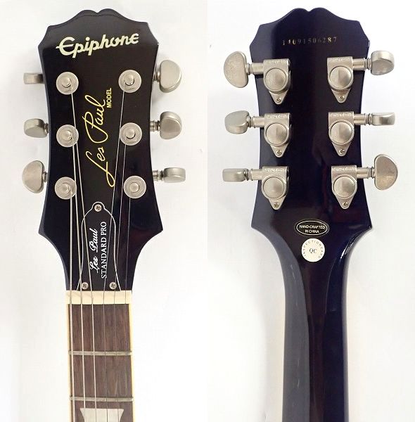 実際に弊社で買取させて頂いた★Epiphone/エピフォン Les Paul Standard PRO/レスポール スタンダード プロ コイルタップ搭載 ソフトケース付の画像 2枚目