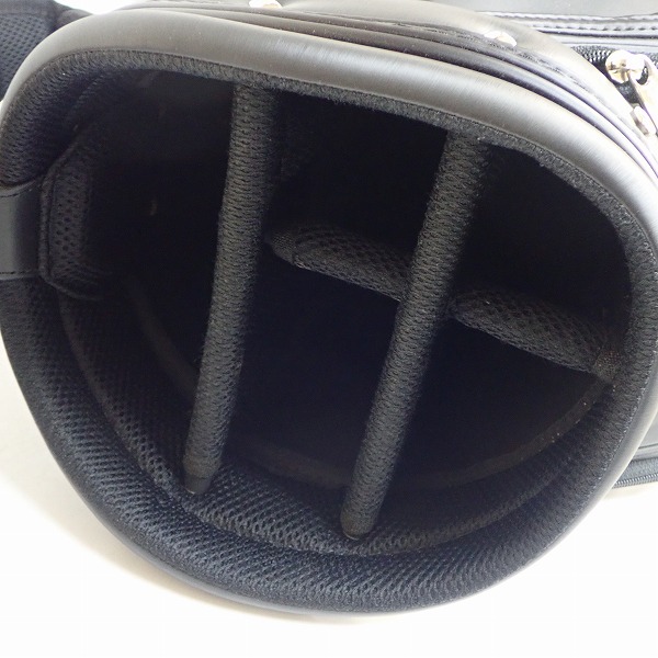 実際に弊社で買取させて頂いたTitleist/タイトリスト 9.5型 CB810-BK キャディバッグ ブラックｘホワイトの画像 6枚目