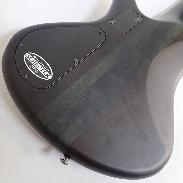 実際に弊社で買取させて頂いた★SCHECTER/シェクター STILETTO STUDIO 4 アクティブEMG HZ搭載 4弦エレキベース ギグケース付き の画像 7枚目