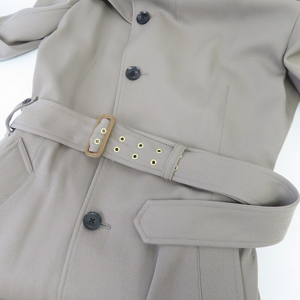 実際に弊社で買取させて頂いたkolor/カラー トレンチコート グレージュ系 16WCM-C05105/2の画像 6枚目