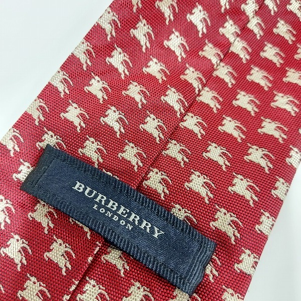 実際に弊社で買取させて頂いた【未使用】BURBERRY LONDON/バーバリーロンドン ロゴ 総柄 ネクタイの画像 2枚目