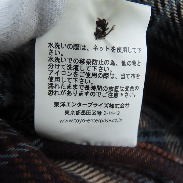 実際に弊社で買取させて頂いたSUGARCANE/シュガーケーン チェック柄 長袖 ワークシャツ SC27704/Sの画像 4枚目