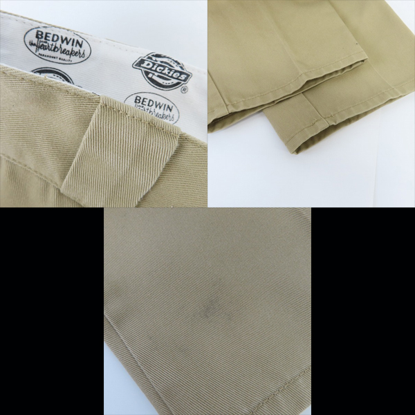実際に弊社で買取させて頂いたBEDWIN & THE HEARTBREAKERS×Dickies/ベドウィンアンドザ ハートブレイカーズ×ディッキーズ ワークパンツ ベージュ/3の画像 8枚目
