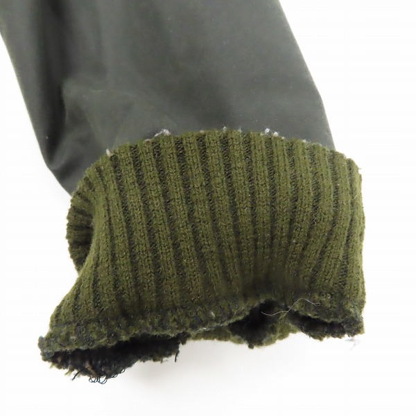 実際に弊社で買取させて頂いたBarbour/バブアー SL BEDALE スリムフィット ビデイル オイルドコットンジャケット 1902129/34の画像 9枚目