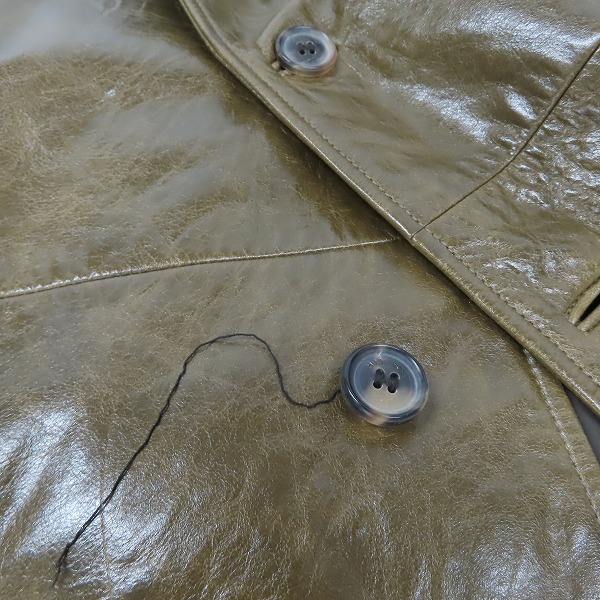 実際に弊社で買取させて頂いたHUGO BOSS/ヒューゴボス レザー ジャケット/50の画像 7枚目