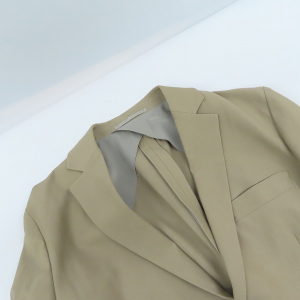 実際に弊社で買取させて頂いた 【未使用】EDIFICE/エディフィス テーラード ストレッチ ジャケット ベージュ 18-010-300-1004-1-0/42の画像 5枚目
