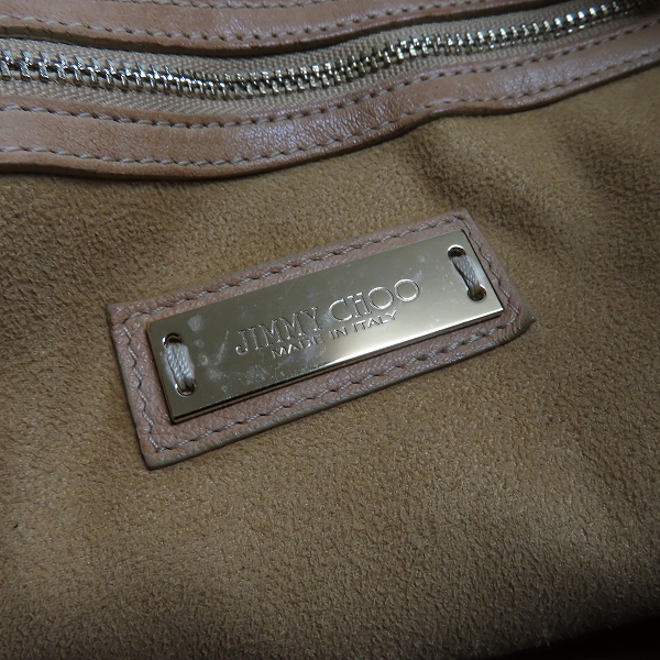 実際に弊社で買取させて頂いたJimmy Choo/ジミーチュウ SOLAR ZODIAC/星座 ゾディアック スター スタッズ レザー ワンショルダーバッグの画像 7枚目