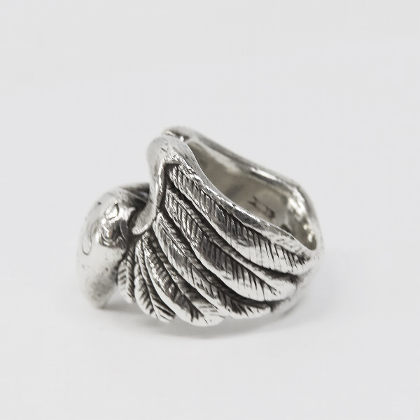 実際に弊社で買取させて頂いた【ギャラ付】CRAZY PIG/クレイジーピッグ Large heart ＆ wings ring CP812/14-14.5号の画像 2枚目