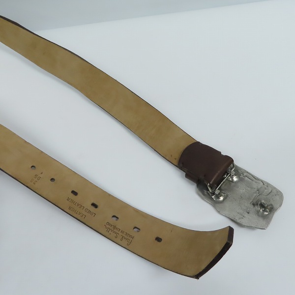 実際に弊社で買取させて頂いたPaul Smith/ポールスミス バックル付 レザーベルト/38/95の画像 3枚目