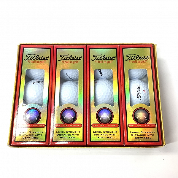 実際に弊社で買取させて頂いた【未使用】Titleist/タイトリスト HVC SOFT DISTANCE ゴルフボール 1ダース
