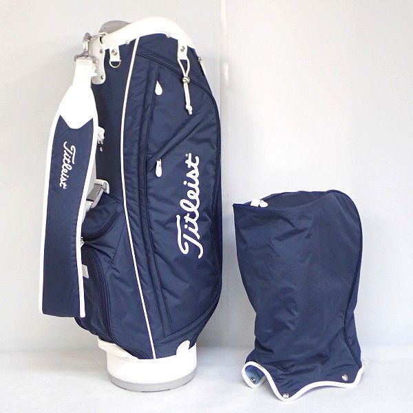 実際に弊社で買取させて頂いたTitleist/タイトリスト CBL01 6分割キャディバッグ ネイビー ラフェームスポーツ ウィメンズモデル