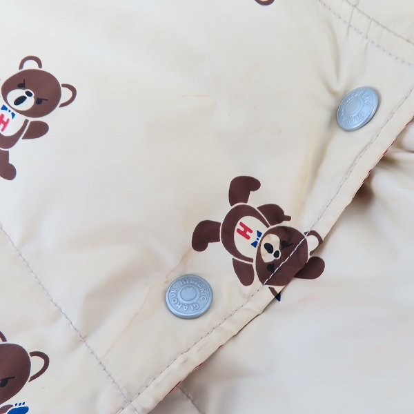 実際に弊社で買取させて頂いたHYSTERIC GLAMOUR/ヒステリックグラマー ファックベアー ダウンコート 2AC-7710/Fの画像 6枚目