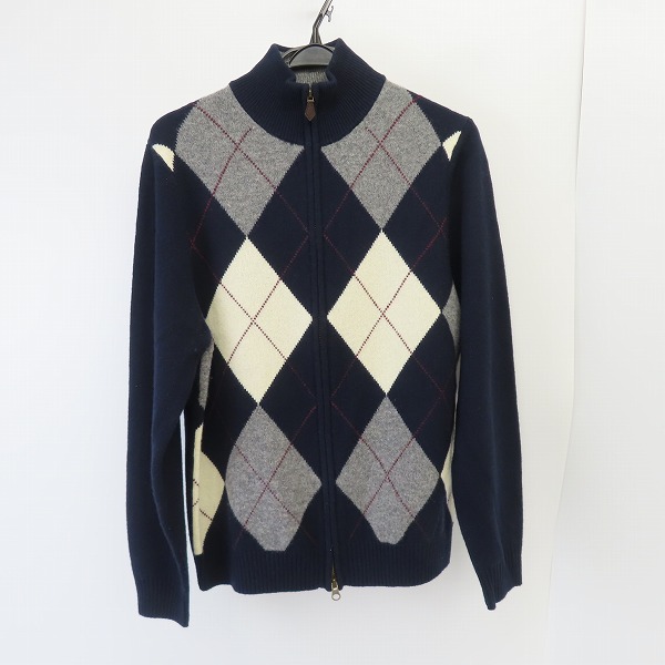 実際に弊社で買取させて頂いた346 Brooks Brothers/ブルックスブラザーズ アーガイルニットジャケット/S