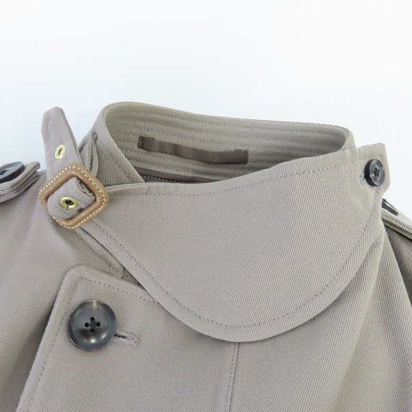 実際に弊社で買取させて頂いたkolor/カラー トレンチコート グレージュ系 16WCM-C05105/2の画像 4枚目